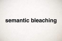 semantic bleaching text on white background